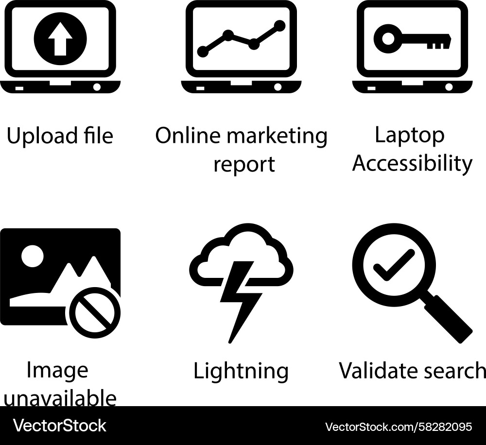 Marketing Report Upload & Analysis Vector Image
