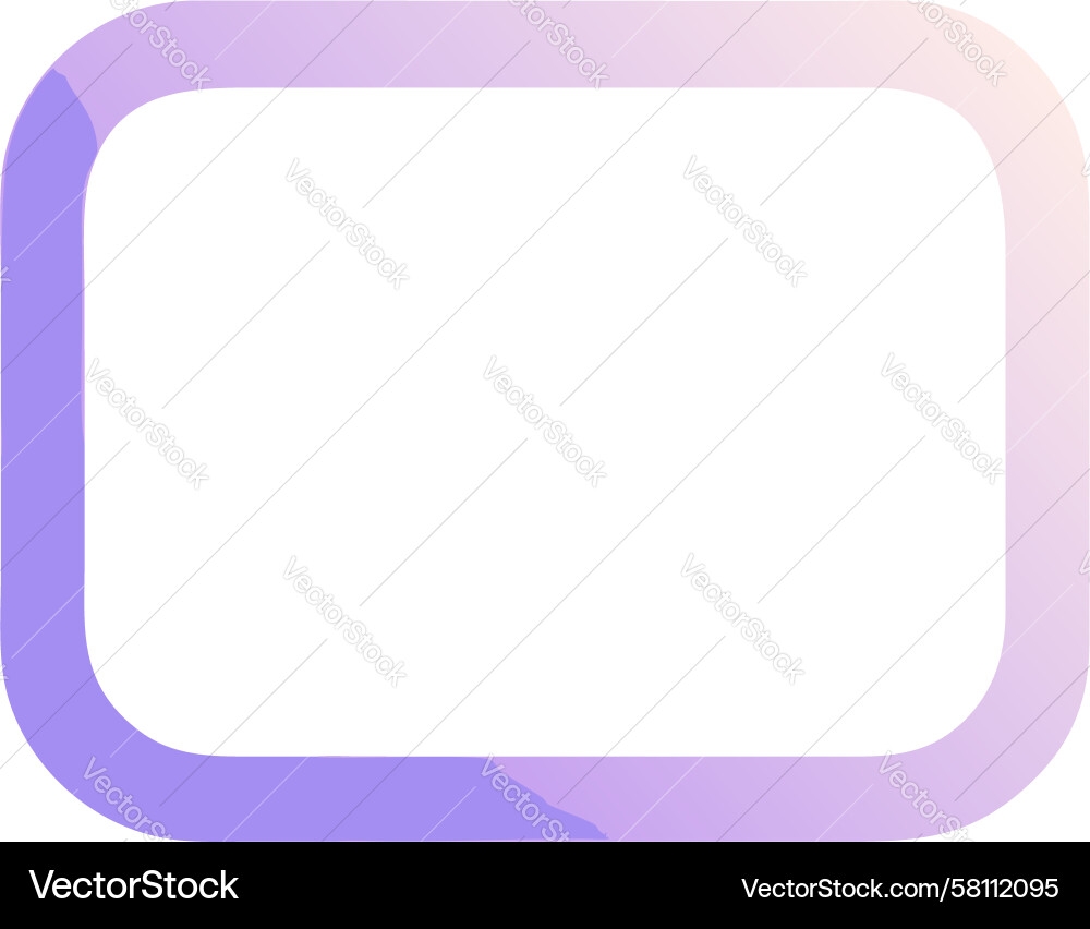 Rounded Rectangle UI Element Vector Image