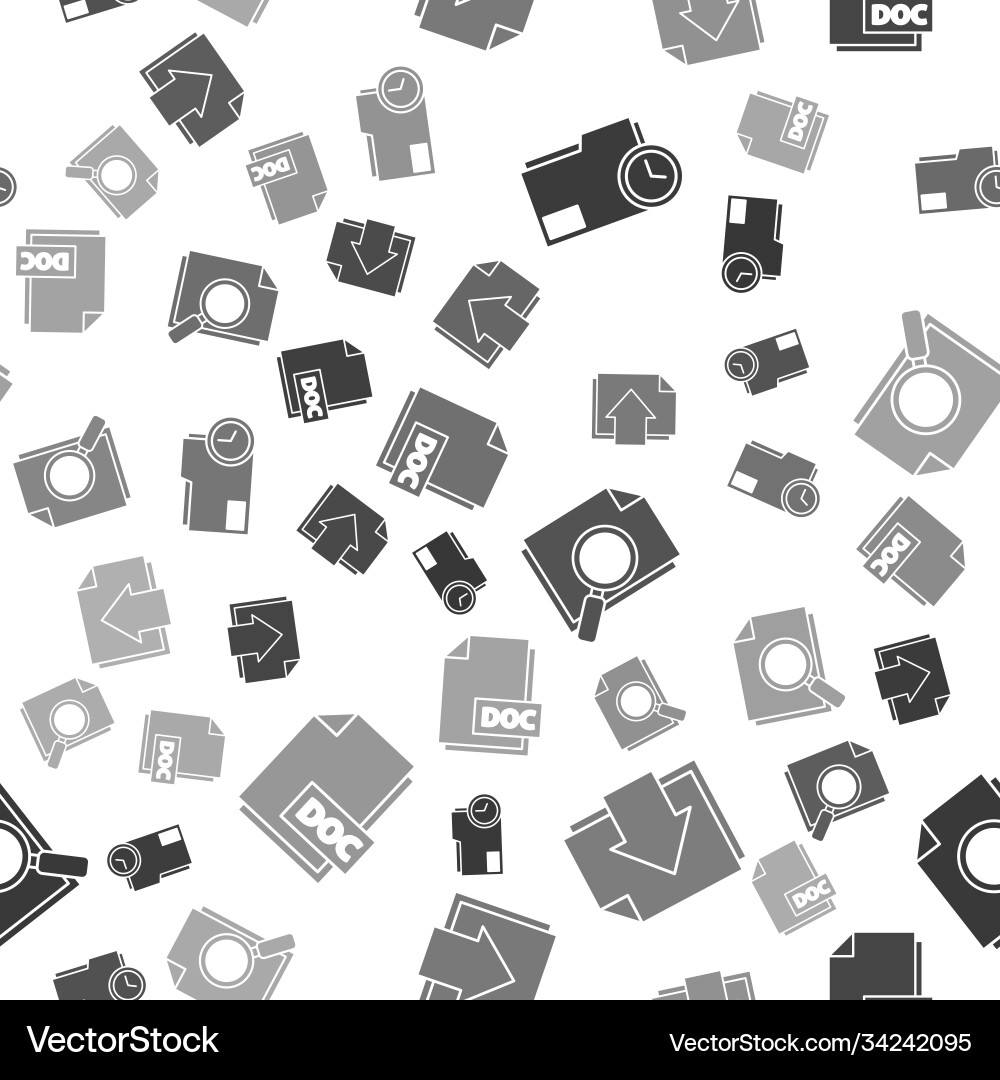 Set document folder with clock next page arrow Set document folder with clock next page arrow vector image