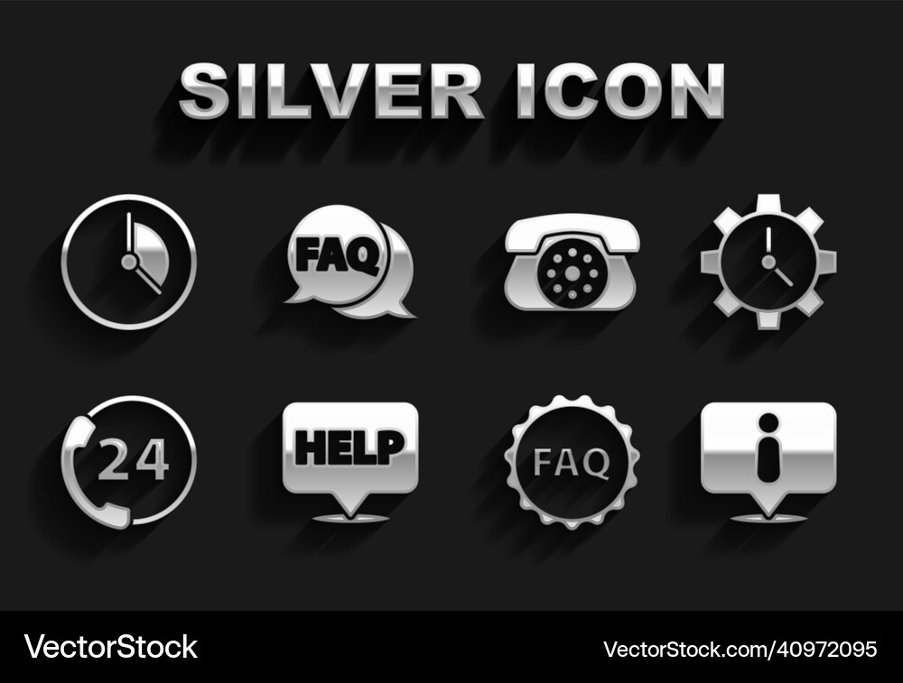 Set speech bubble with text help time management Set speech bubble with text help time management vector image