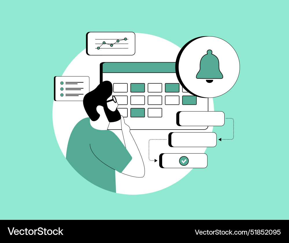 Task manager software for project management Task manager software for project management vector image