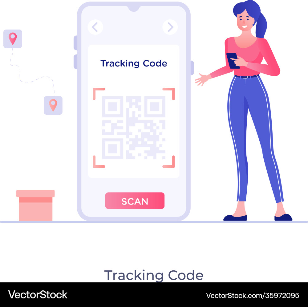 Tracking code vector image