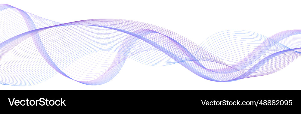 Undulate wave swirl swoosh dynamic soundwave Vector Image