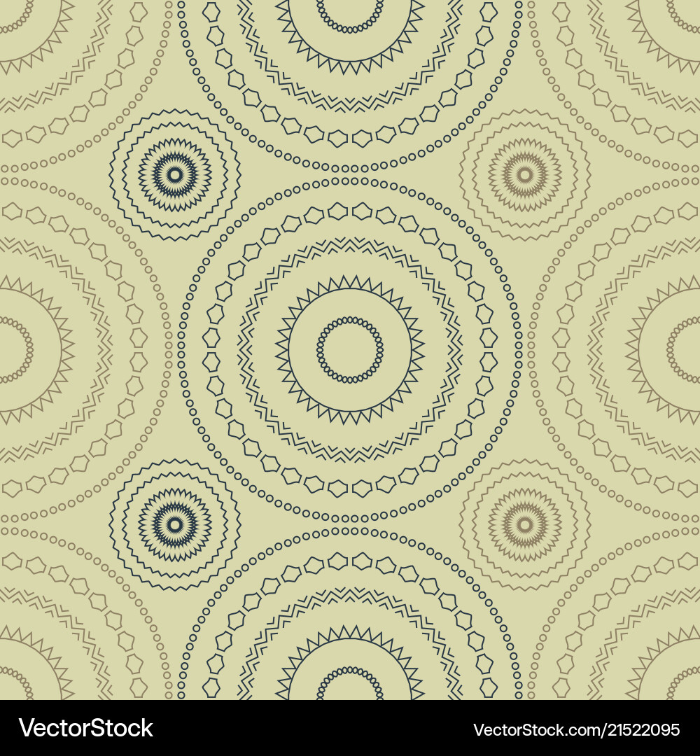 Vibrant circular large scale seamless pattern vector image
