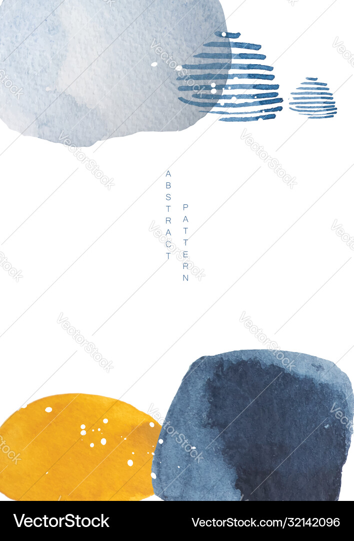 Abstrakte Kunst Hintergrund mit Aquarell Textur Vektorbild