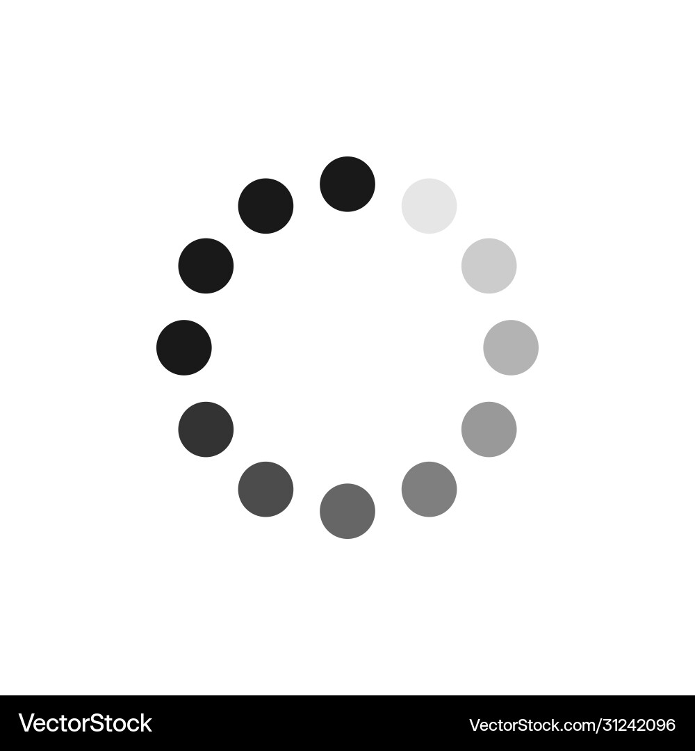 Loading Circle Icon - Progress Indicator vector image