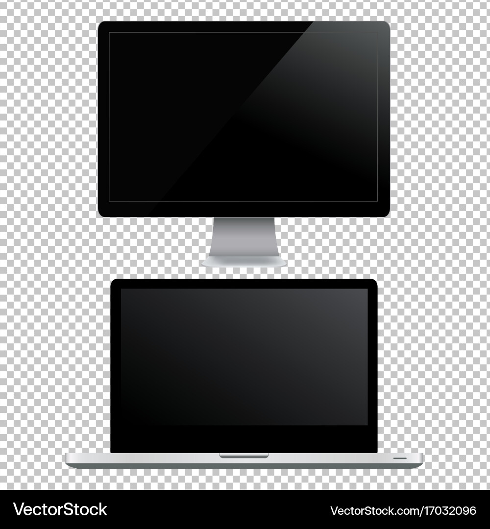 Modern Computer Display vector image