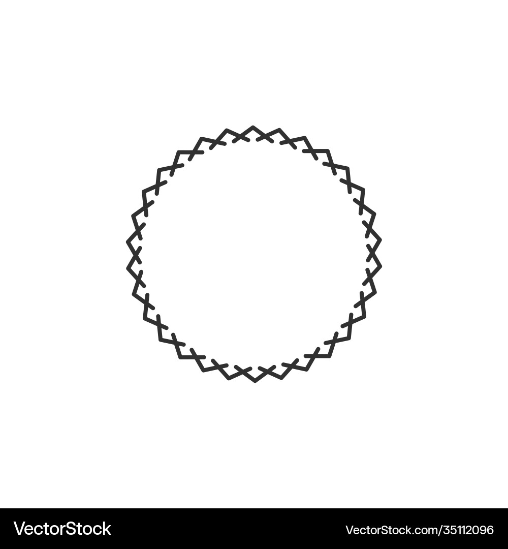 Round element frame chevron arrows in circle Round element frame chevron arrows in circle Vector Image