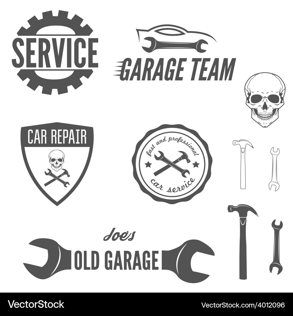 Set of logo badge emblem and logotype element Vector Image