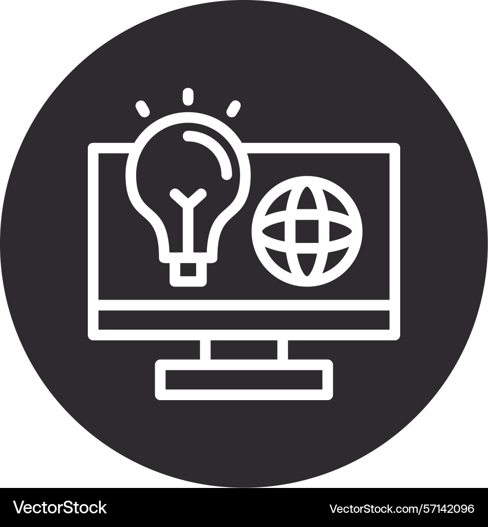 Swift wiz inverted circle black vector image