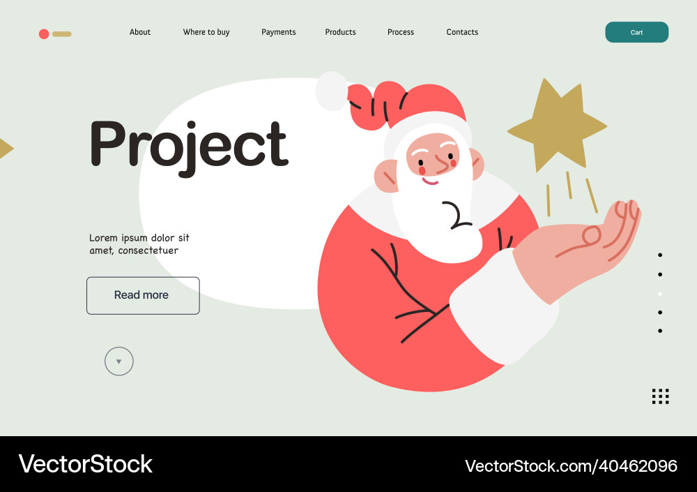 Web santa - ein corporative Website Seite Vorlage Web santa - ein corporative Website Seite Vorlage vektorbild