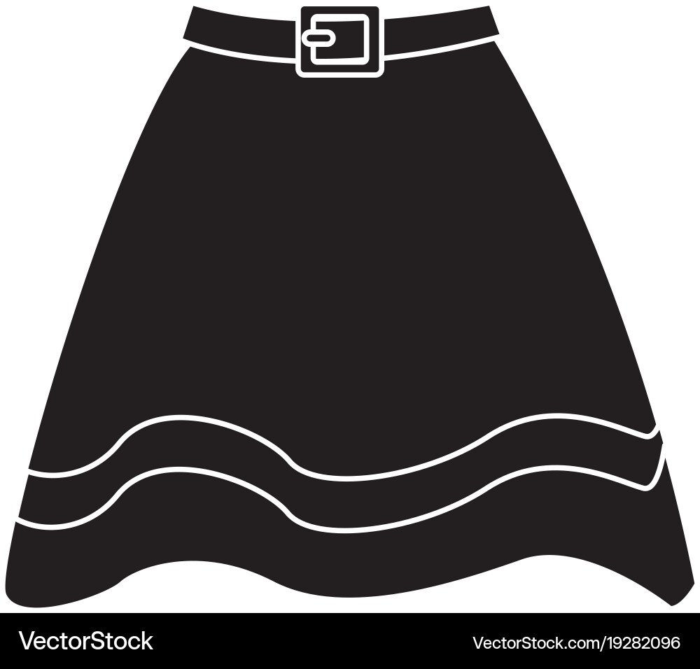 Witch skirt isolated Vector Image