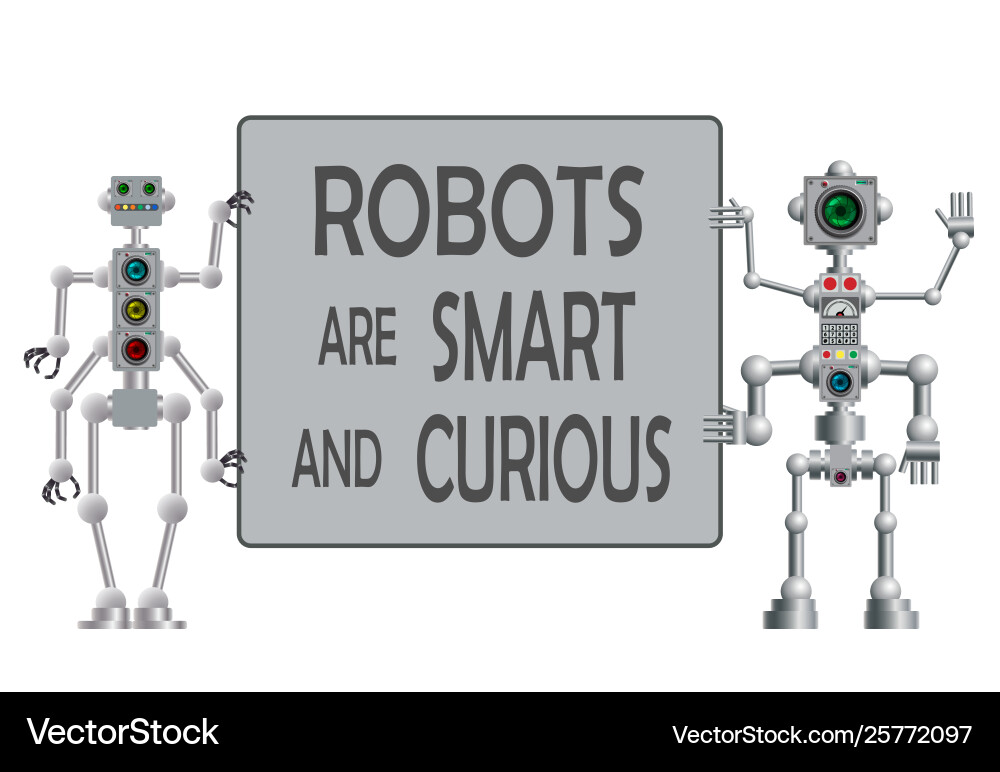 A set various humanoid robots Vector Image