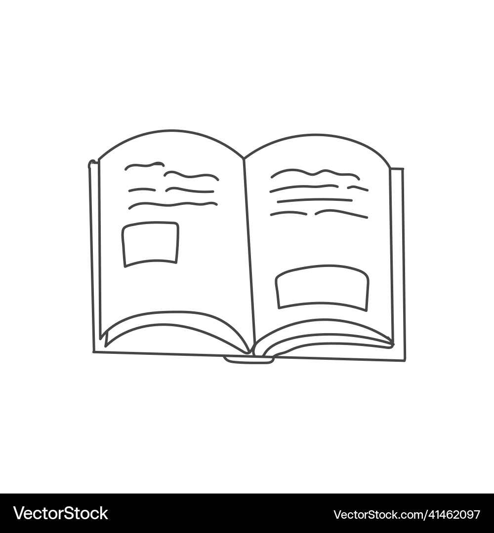 An open school notebook containing text An open school notebook containing text Vector Image