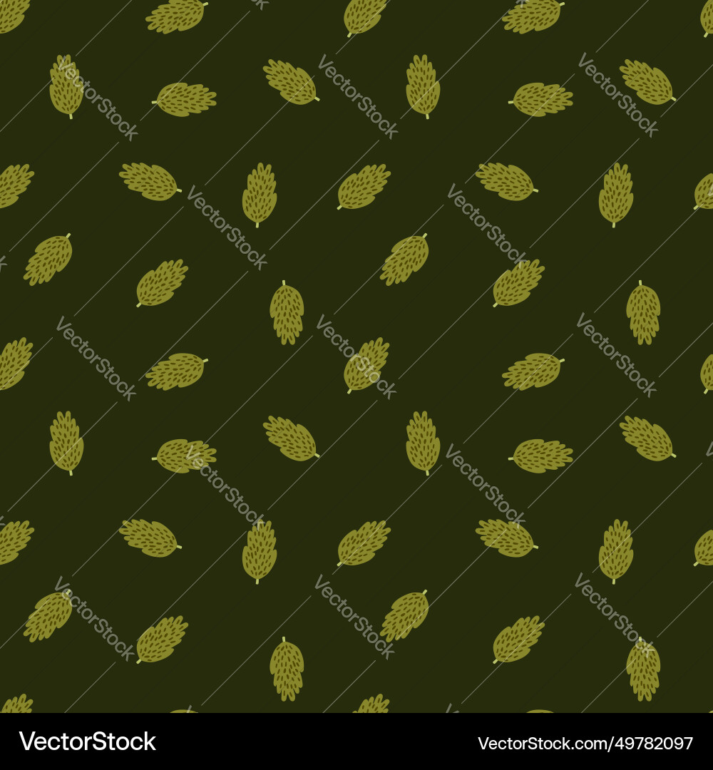 Artistic tree and foliage in a repeating pattern Artistic tree and foliage in a repeating pattern Vector Image