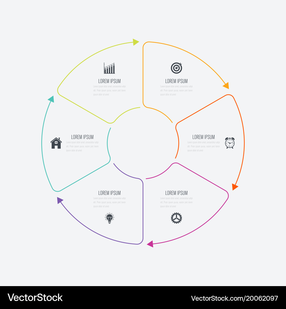 Data Visualization Template Vector Image