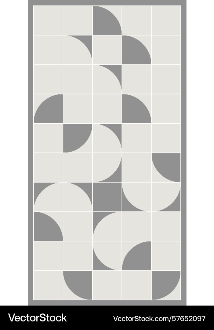 Decorative panel made of tiles design pattern Vector Image
