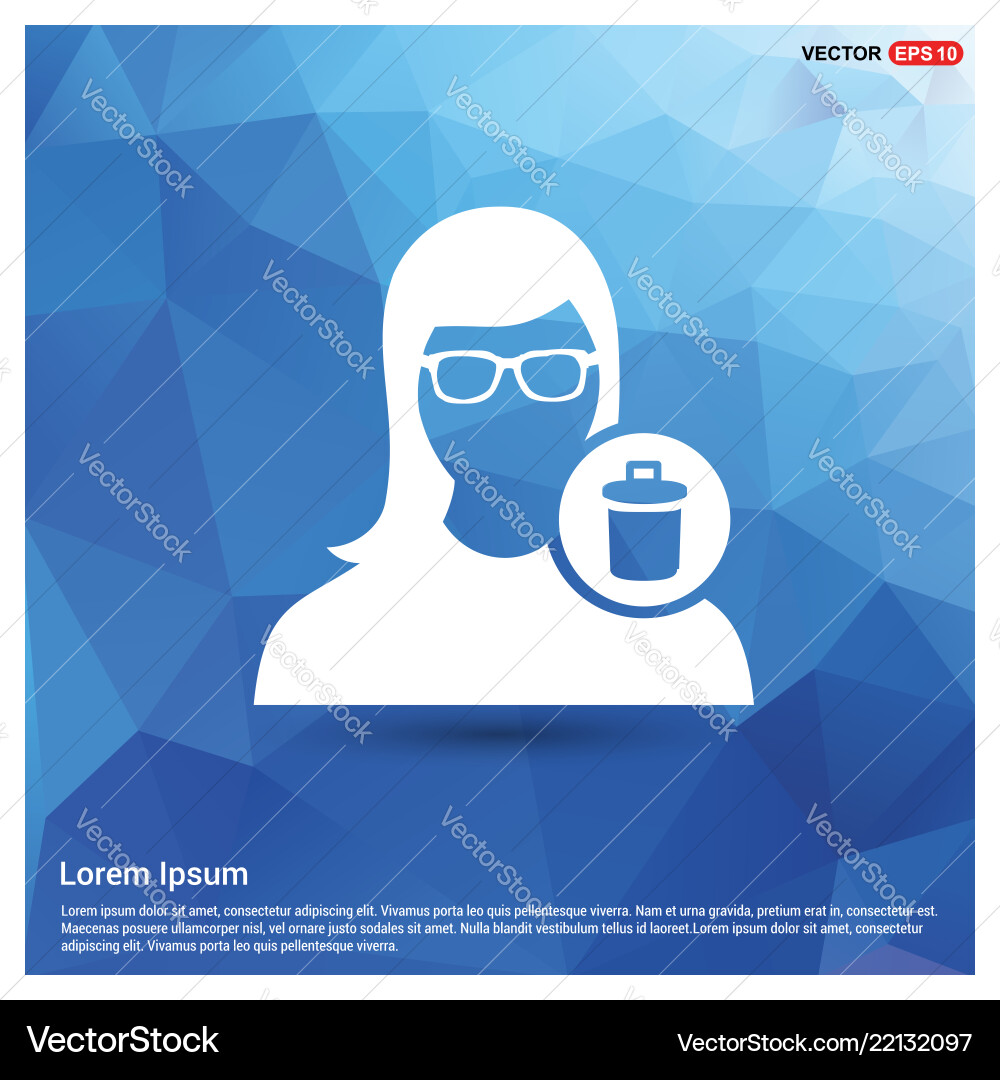 Delete user icon Delete user icon vector image