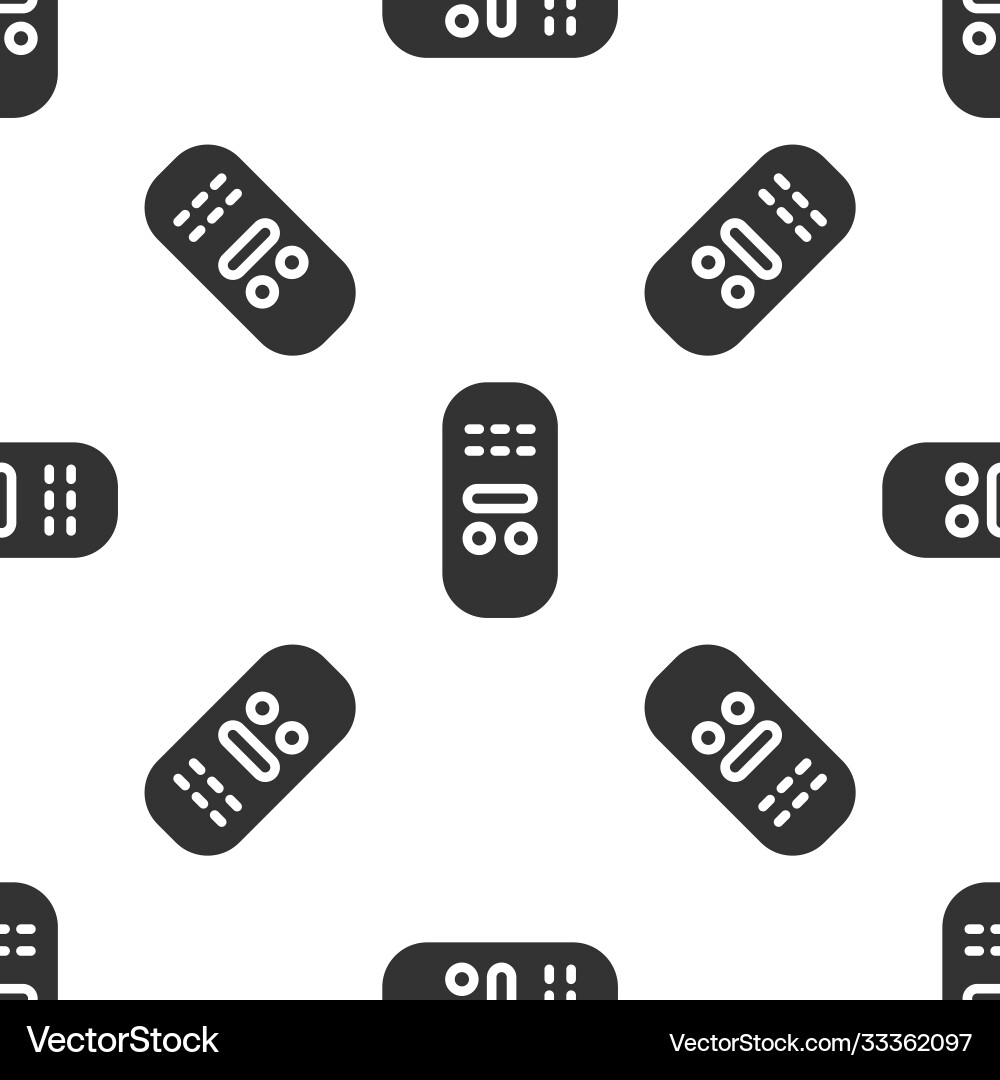 Grey remote control icon isolated seamless pattern Grey remote control icon isolated seamless pattern vector image