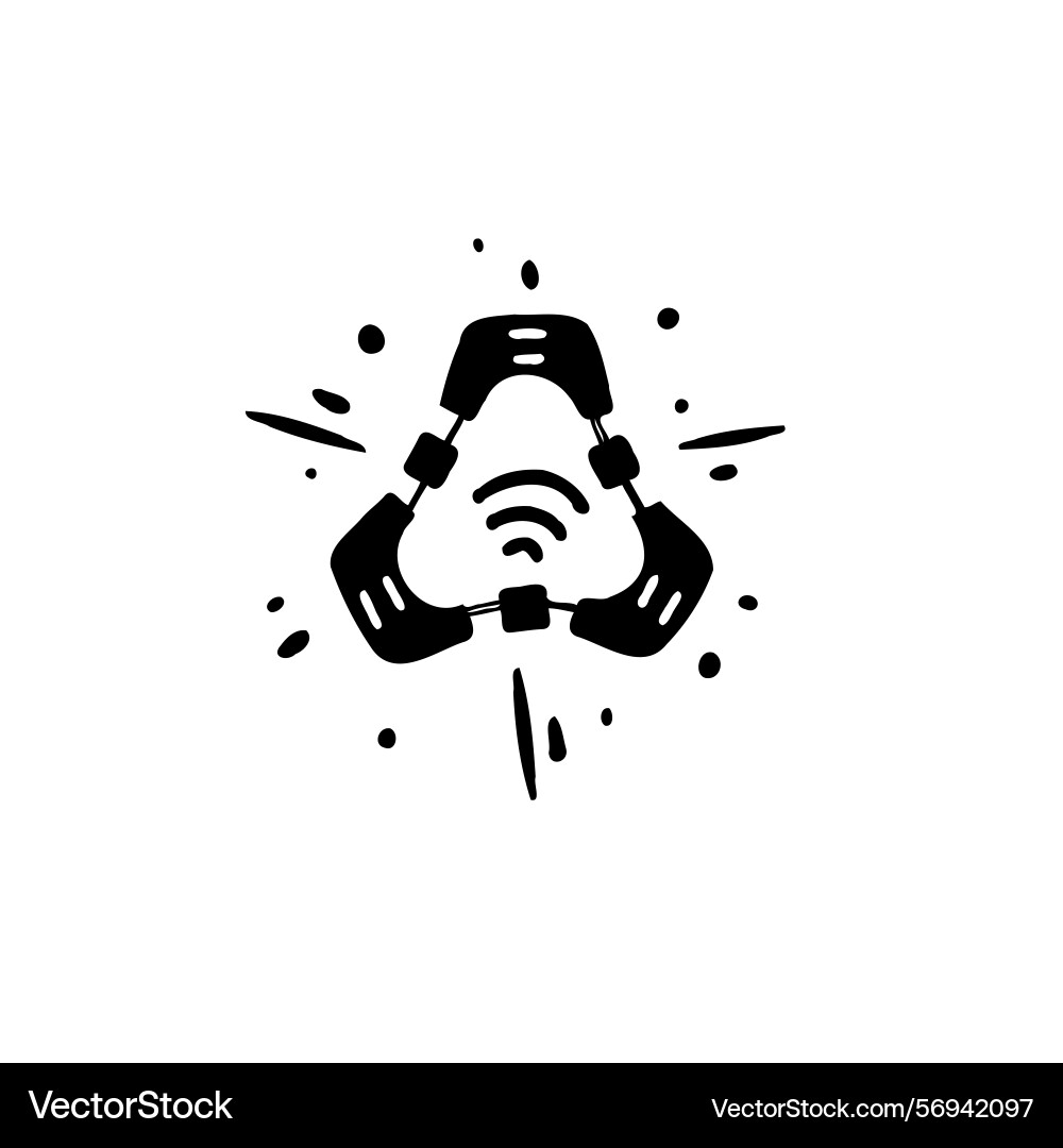 Minimalist triangular network connection emblem Minimalist triangular network connection emblem vector image