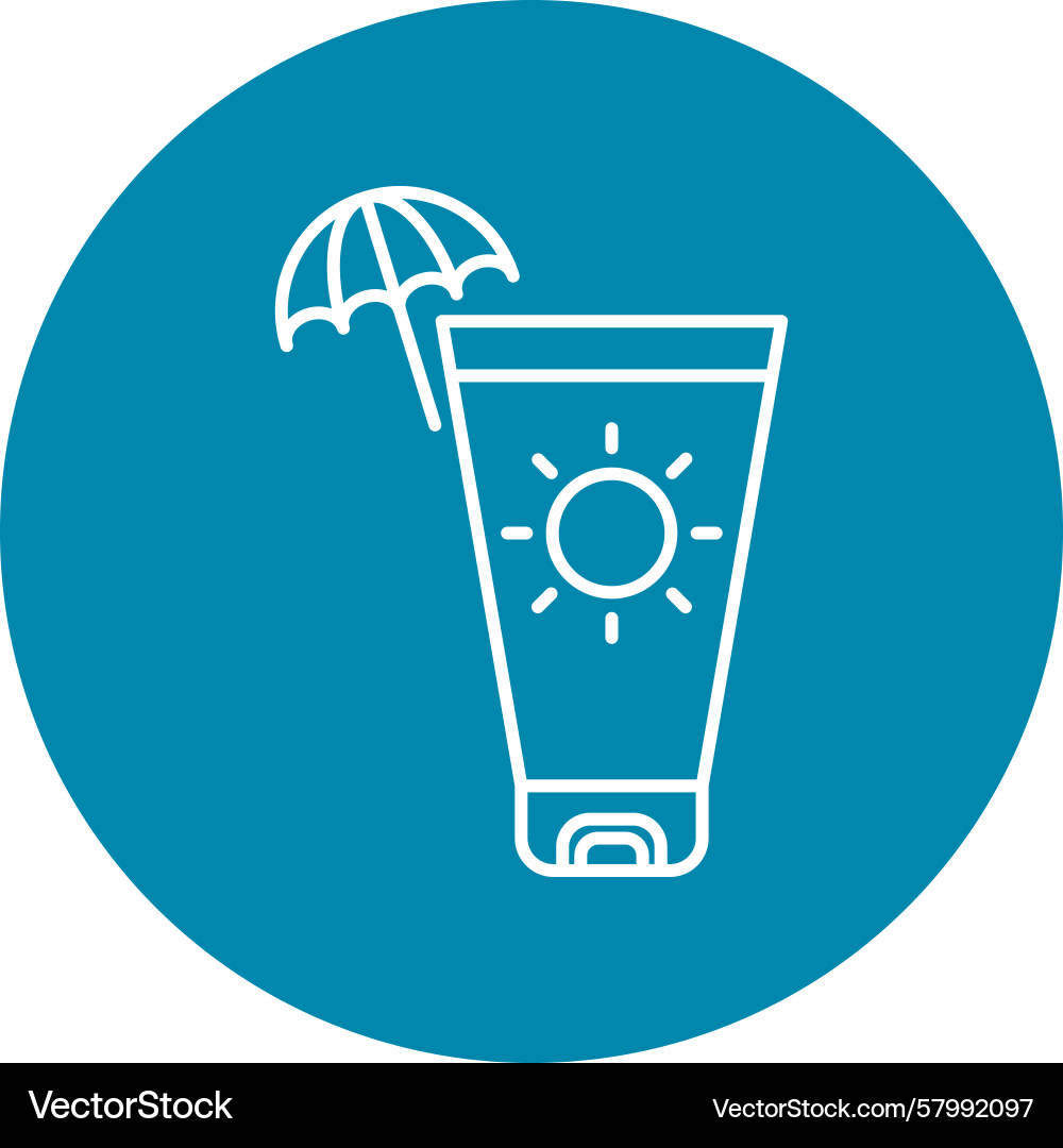 Suntan line multi circle Vector Image