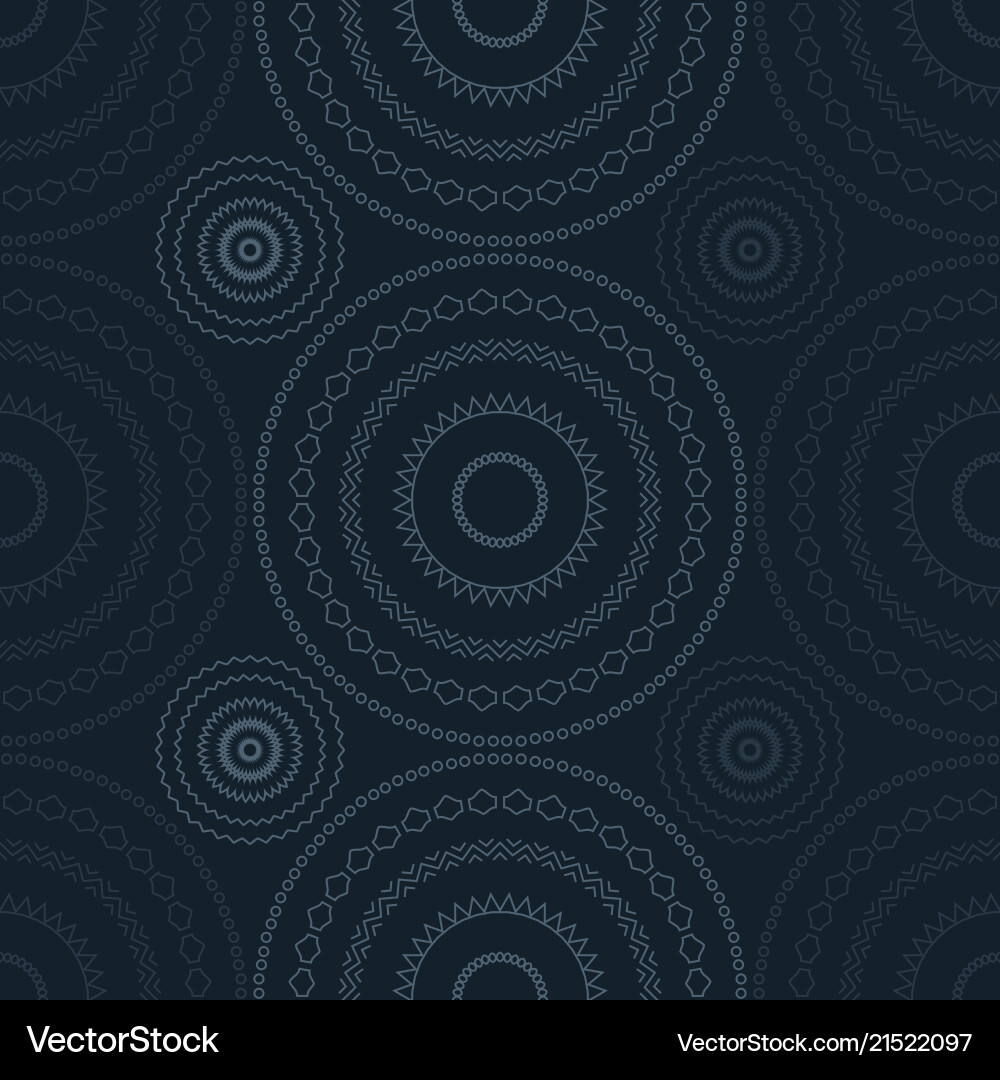 Vibrant circular large scale seamless pattern vector image