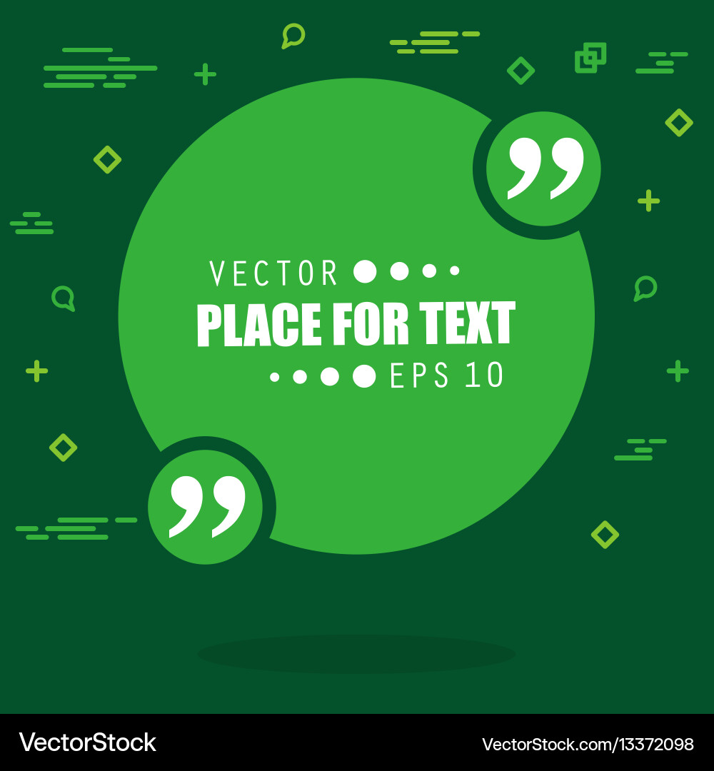 Abstract concept empty speech square quote Vector Image