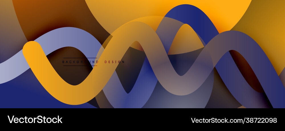 Abstract gradient background with wave line Abstract gradient background with wave line Vector Image