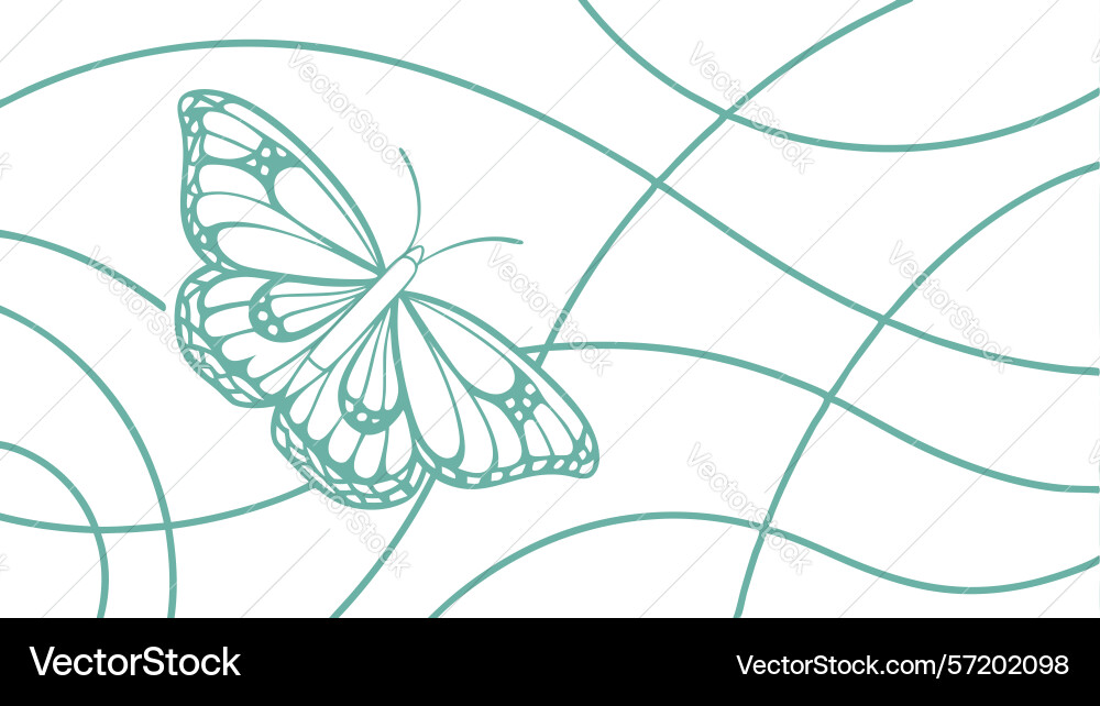 Abstract wavy pattern background dynamic flowing vector image