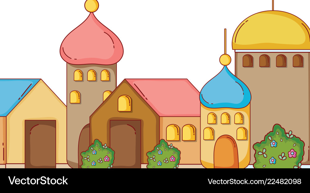 Adobe structure building Vector Image