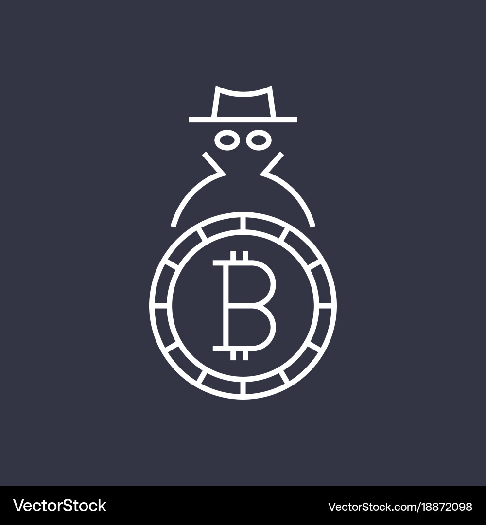 Bitcoin Blockchain Logo – Royalty-Free Vector | VectorStock