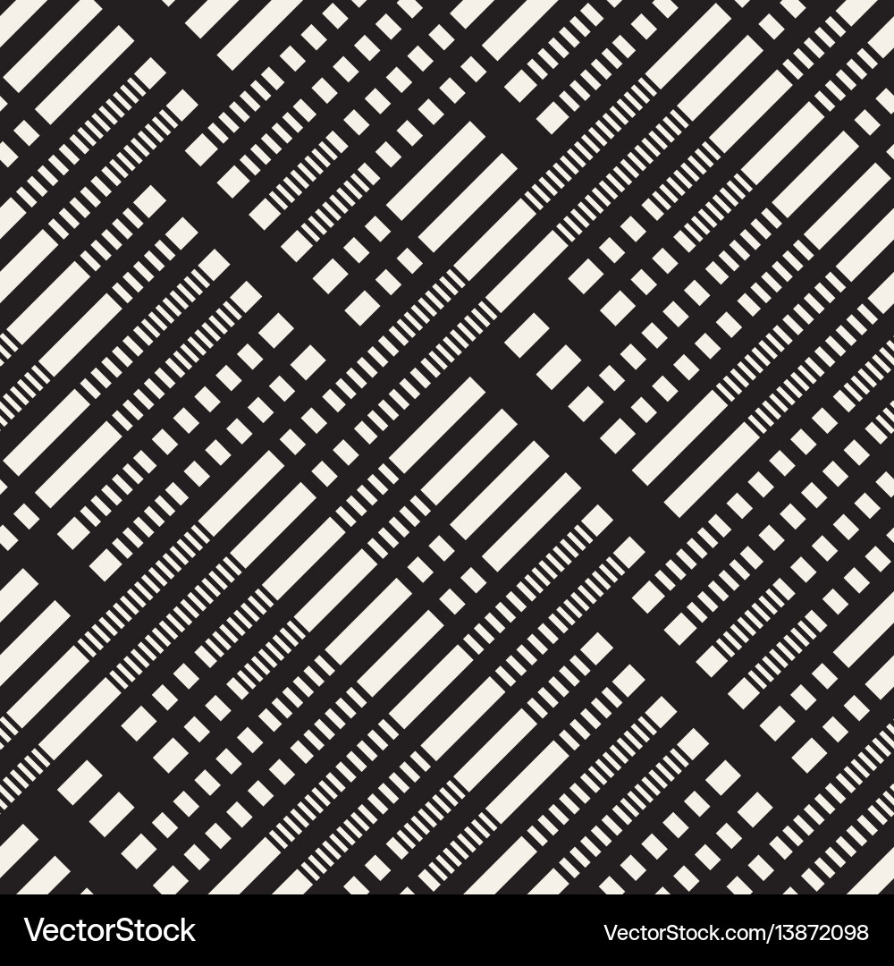 Black and white dashed lines pattern modern Black and white dashed lines pattern modern vector image