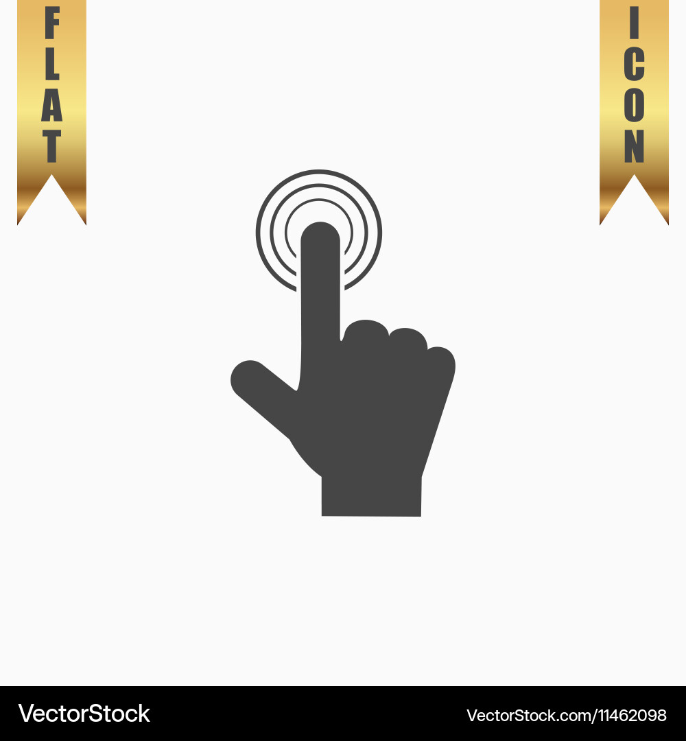 Click hand icon pointer Vector Image