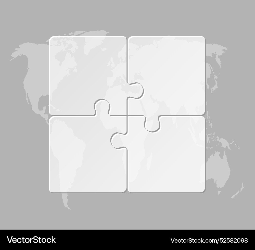 Diagram infographic for 4 steps square Royalty Free Vector