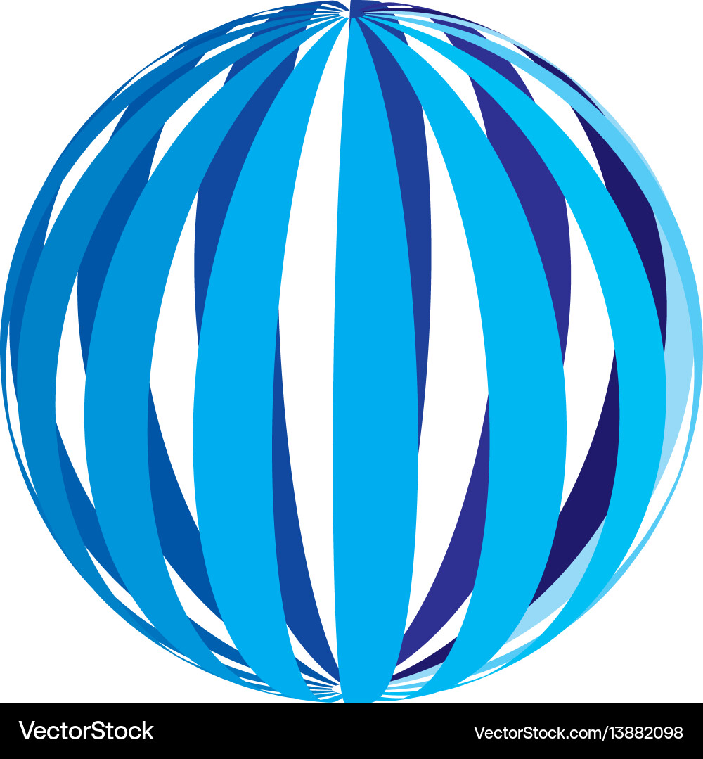 Global earth planet with different lines Vector Image