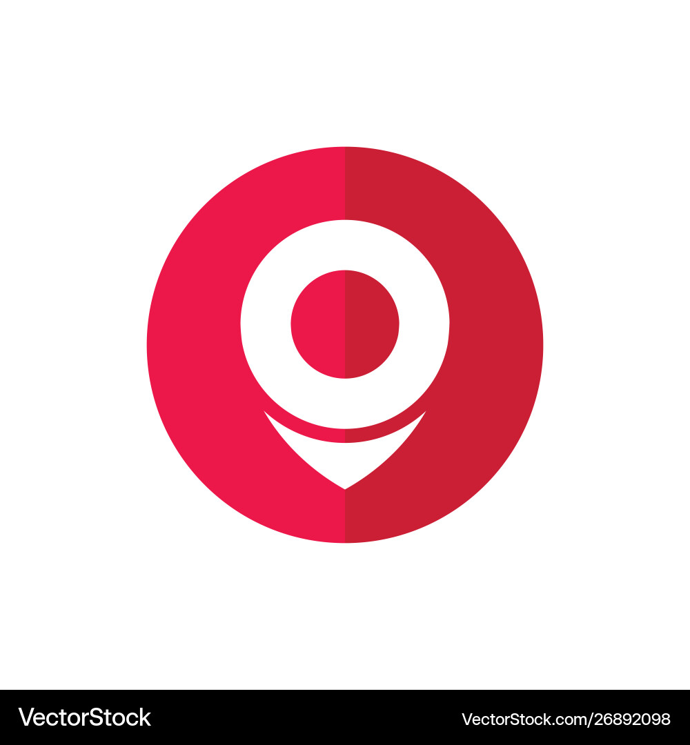 Location pin icon design map pointer symbol Vector Image