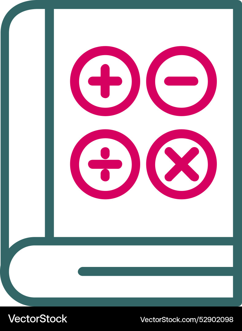 Maths icon design Vector Image