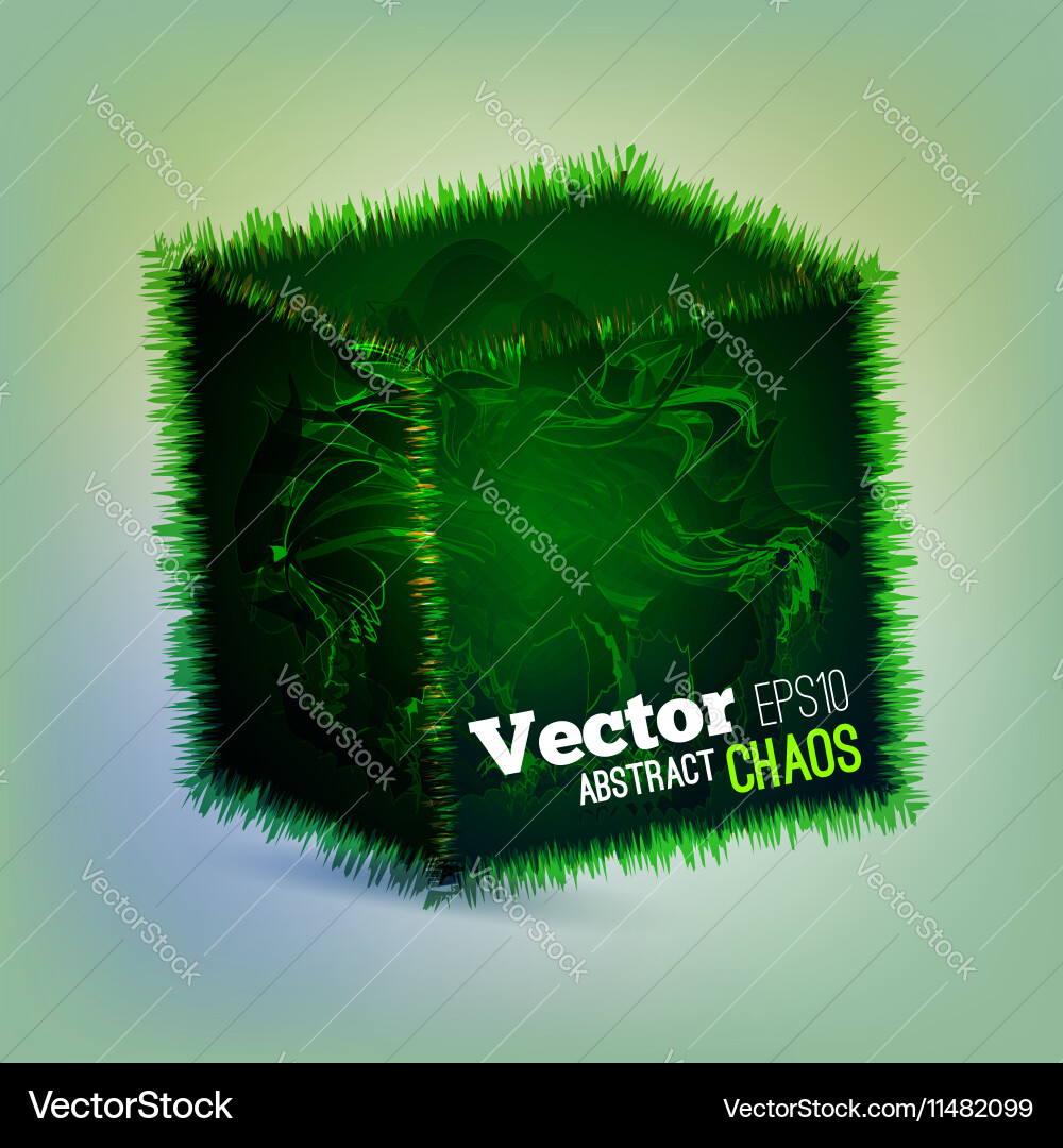 Abstract cube background Vector Image