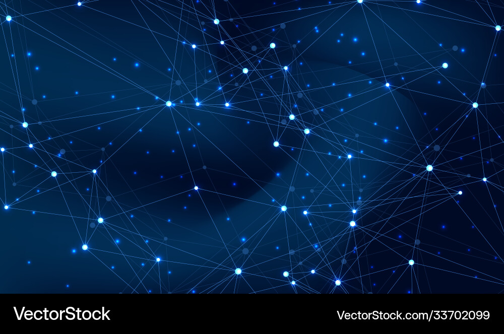 Abstract digital network connection structure Abstract digital network connection structure vector image