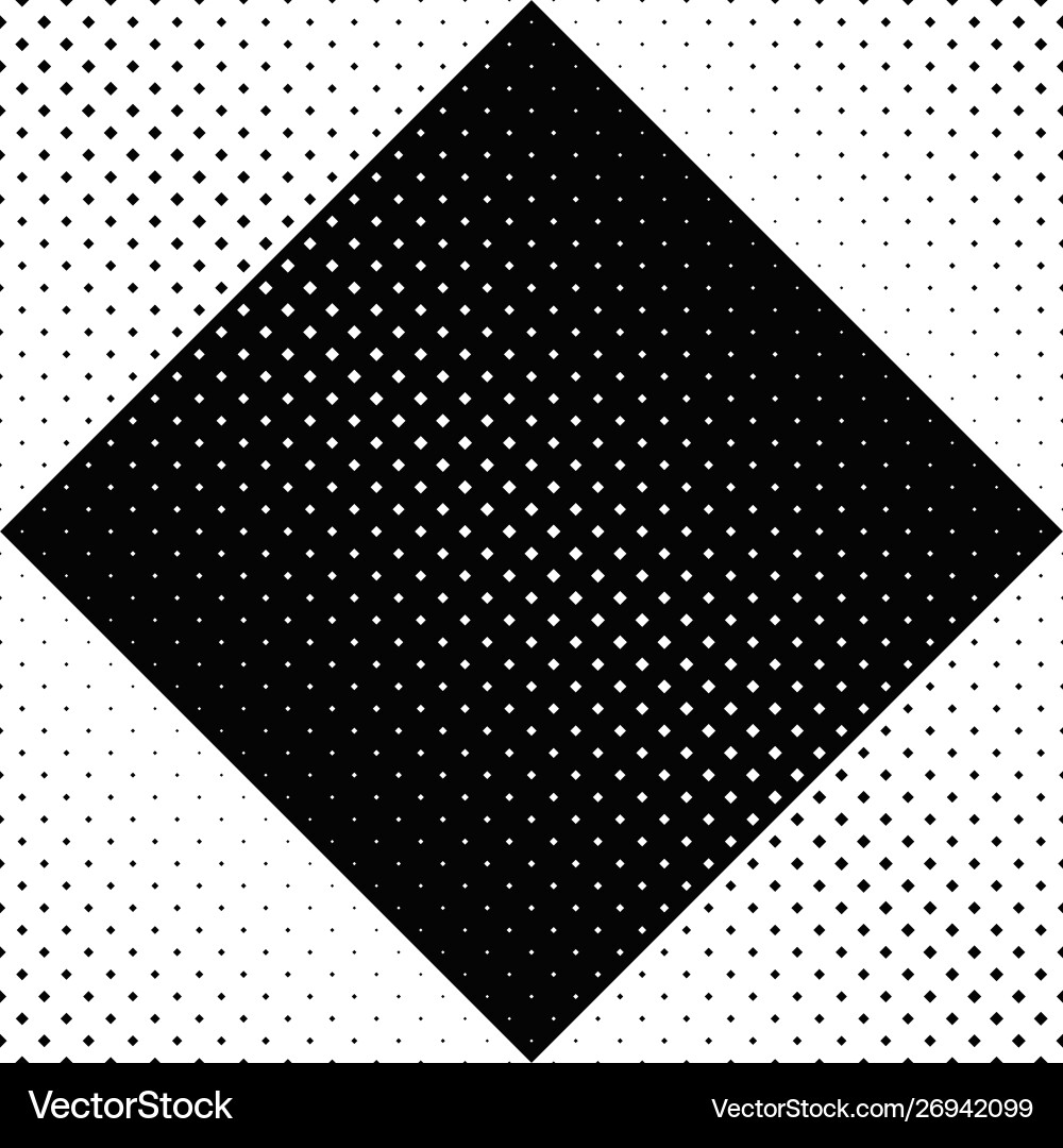 Abstract monochrome diagonal square pattern Vector Image