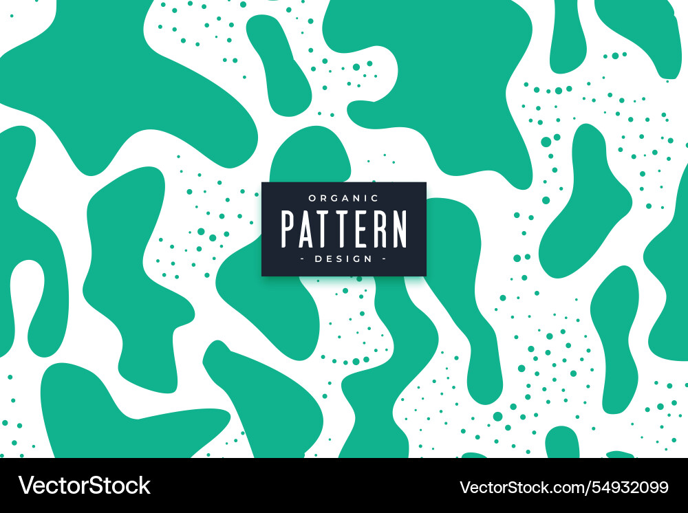 Abstract organic blob shape pattern background vector image