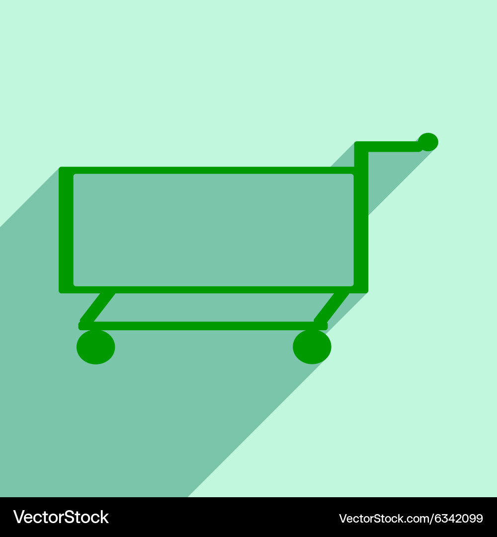 Flat with shadow icon and mobile application Vector Image