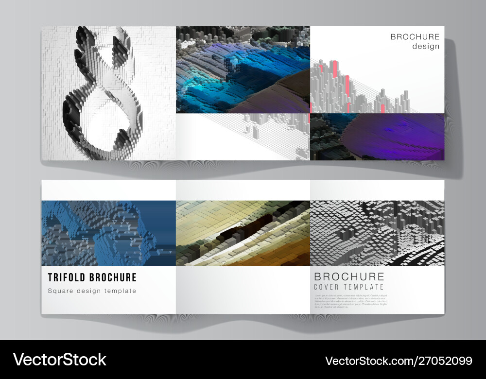 Layout square format covers design Layout square format covers design vector image