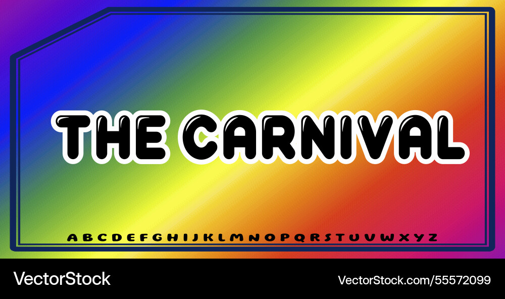 Text effects with editable colors and abstract Vector Image