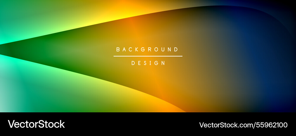 Bright rainbow style color gradient with curve Bright rainbow style color gradient with curve vector image