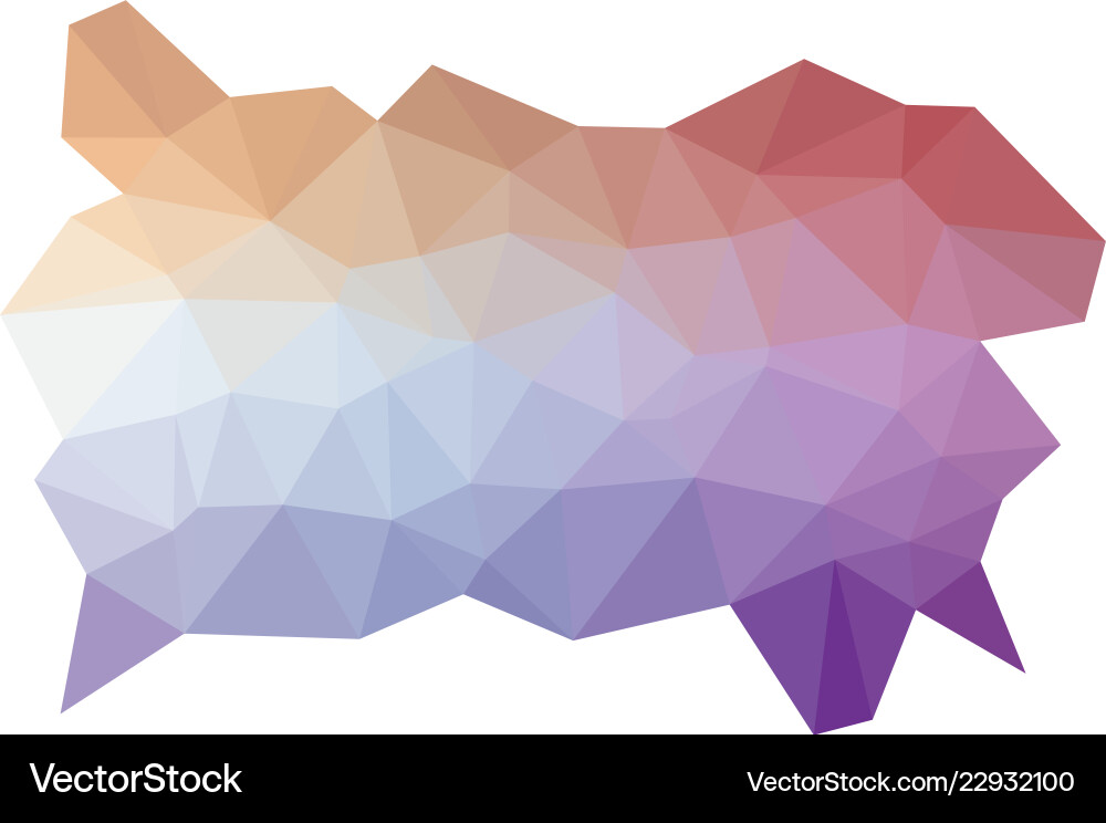 Colorful triangular low poly mosaic abstract Vector Image