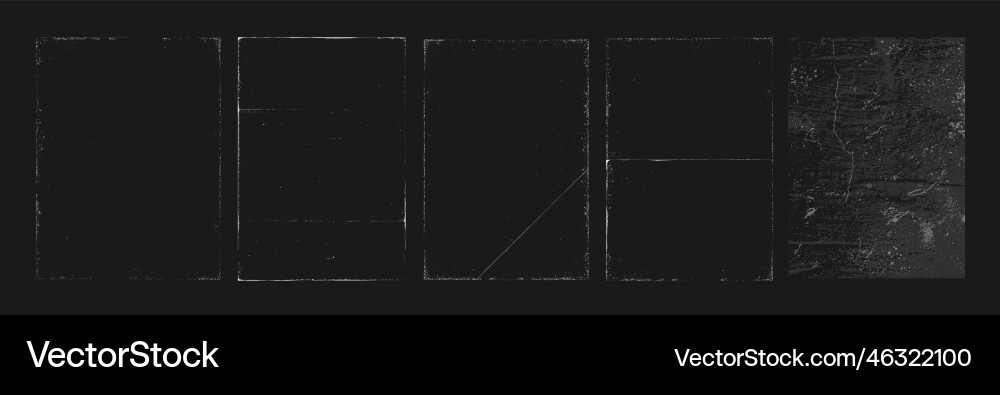 Damaged Texture Overlay Set vector image