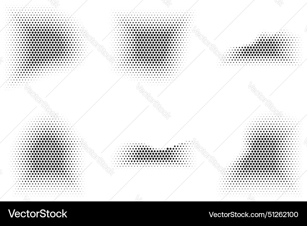 Halftone star pattern reprographic technique vector image
