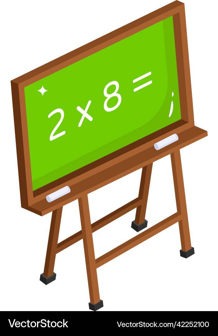 Math lecture vector image