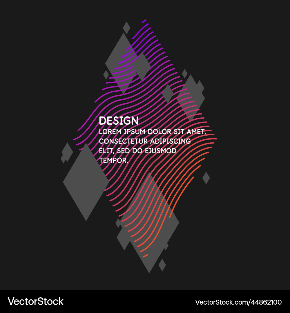 Modern abstract element with dynamic waves Modern abstract element with dynamic waves vector image